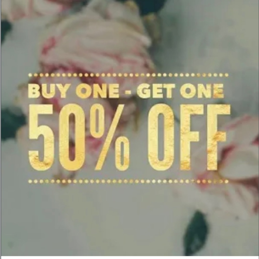 Buy One Get One 50% Off!